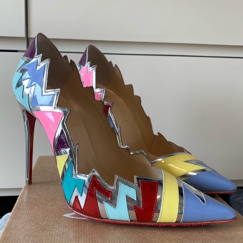 Louboutin Explotek 100 Patent / Specchio BNIB - Picture 3 of 5